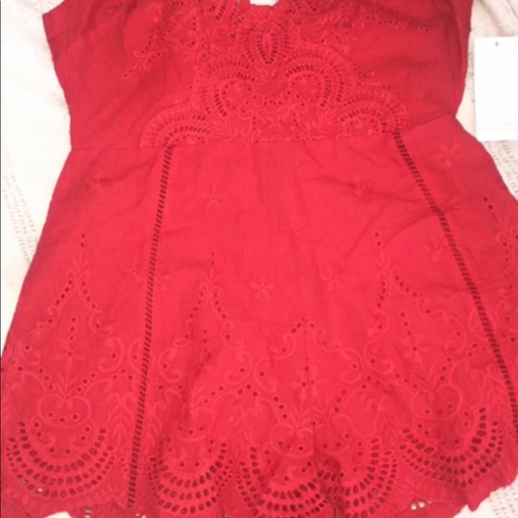 Large Red Romper - Picture 3 of 4